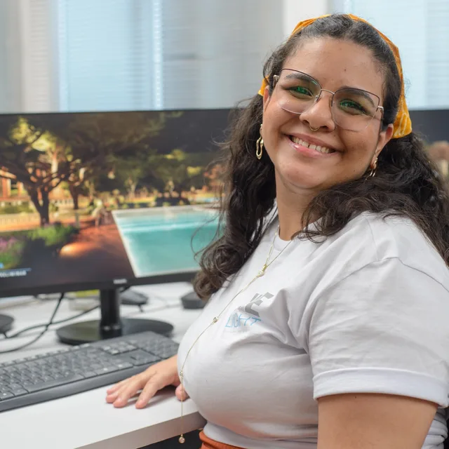 Integrante da equipe da WeLight